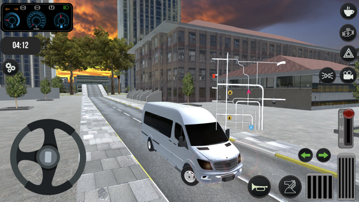 Minibus City Travel Simulator