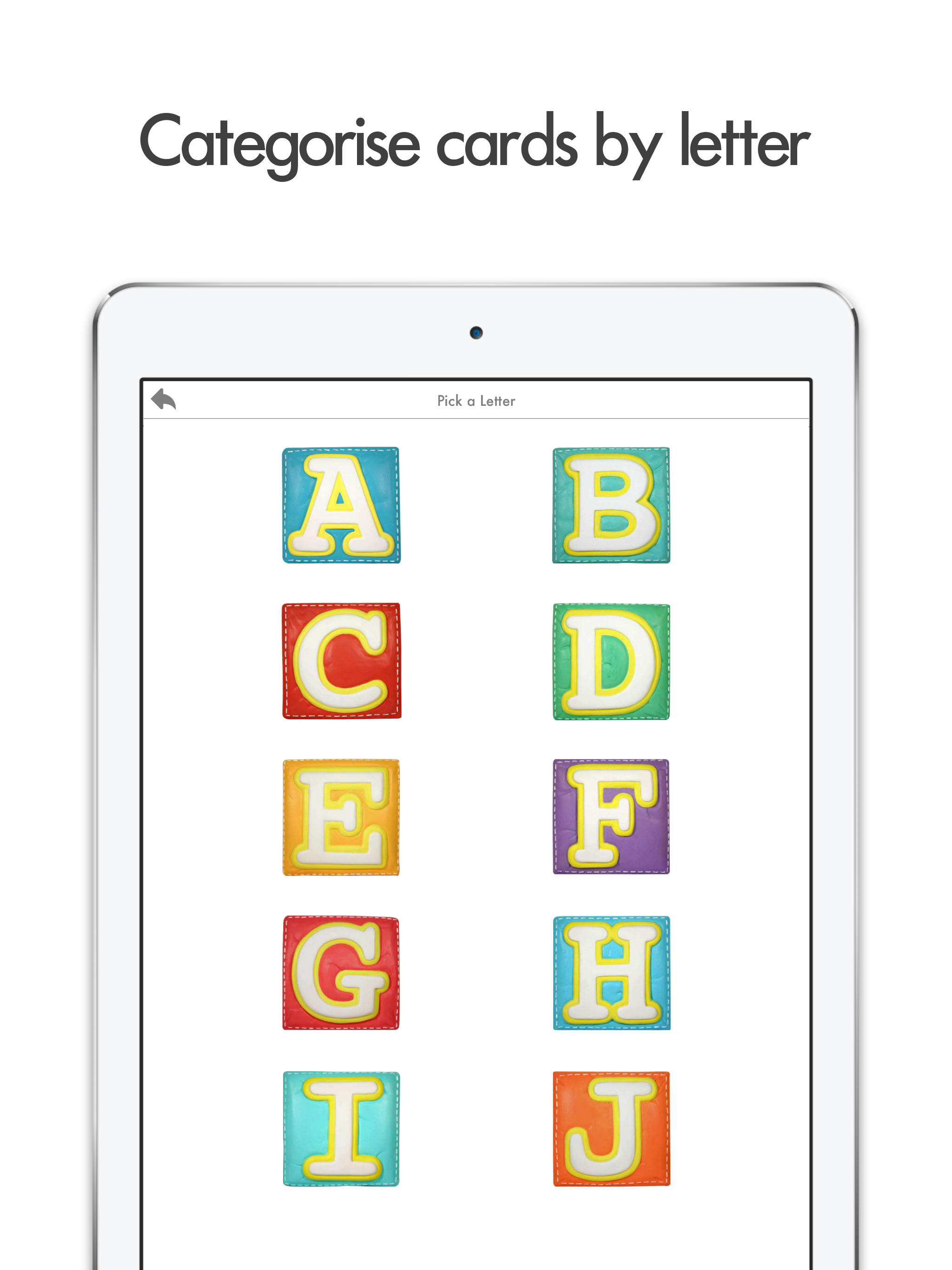 Learn shapes letters & words