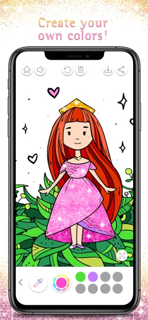 Princess Coloring Book Sparkle(圖5)-速報App