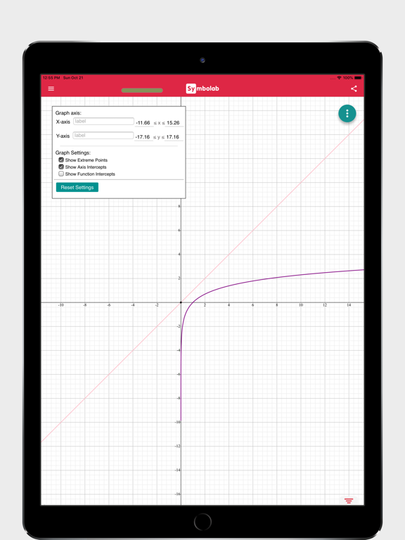 Symbolab Graphing Calculator iPad screenshot