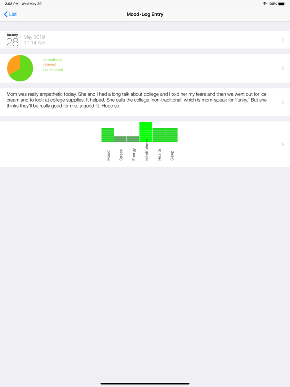 Screenshot #6 pour Mood-Log