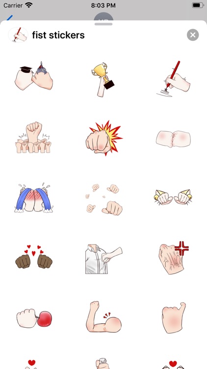 fist stickers screenshot-3