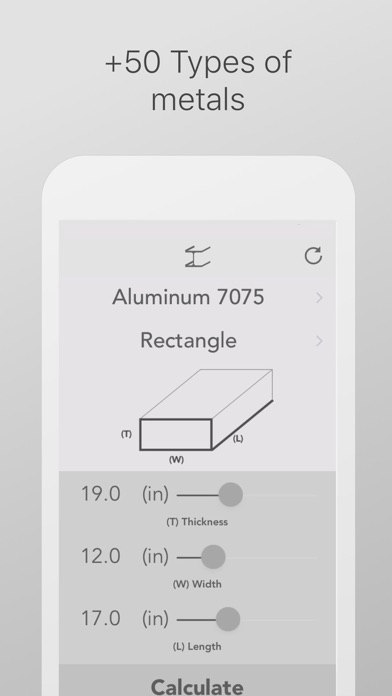 Metal Weight Calculator Proのおすすめ画像2