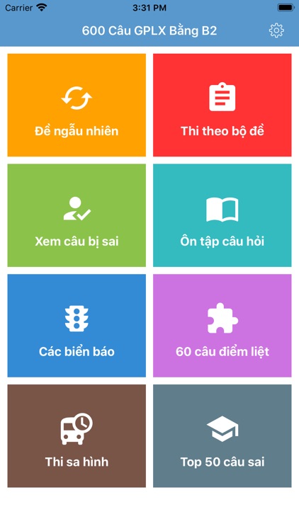 Ôn thi GPLX - 600 câu 2025