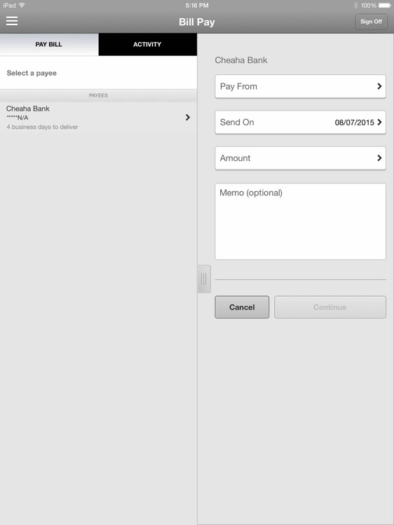 Cheahabank Mobile for iPad screenshot-3