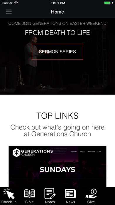 Generations Family Church Screenshot