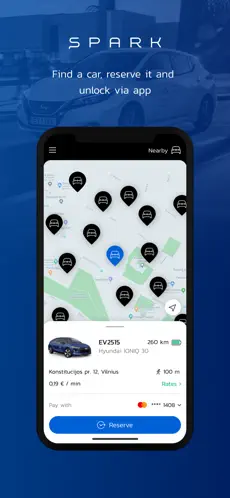 Captura 3 SPARK car sharing iphone