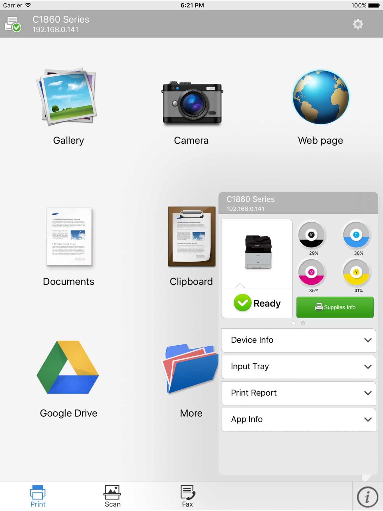 Screenshot 4 of HP Samsung Mobile Print