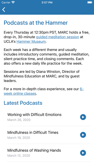 UCLA Mindful Screenshot