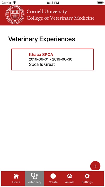 Cornell Vet preVet Tracker
