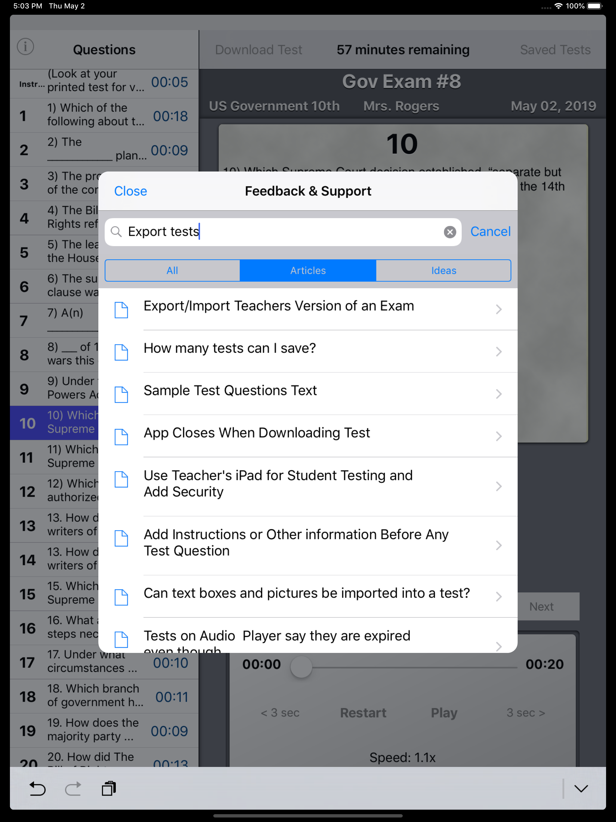 Audio Exam Player screenshot 5