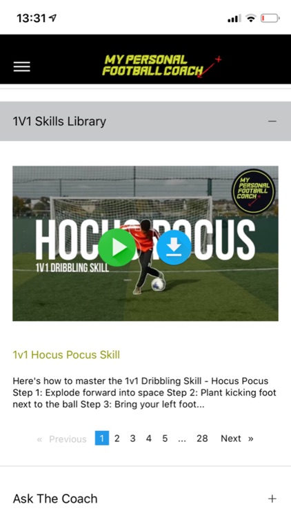 MyPersonalFootballCoach