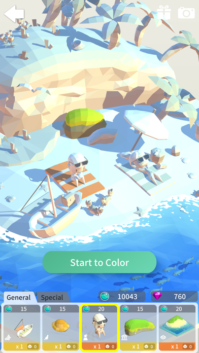 Coloring Diorama iPhone screenshot 5 - Games app