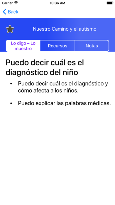 Screenshot #2 pour Nuestro Camino y el autismo