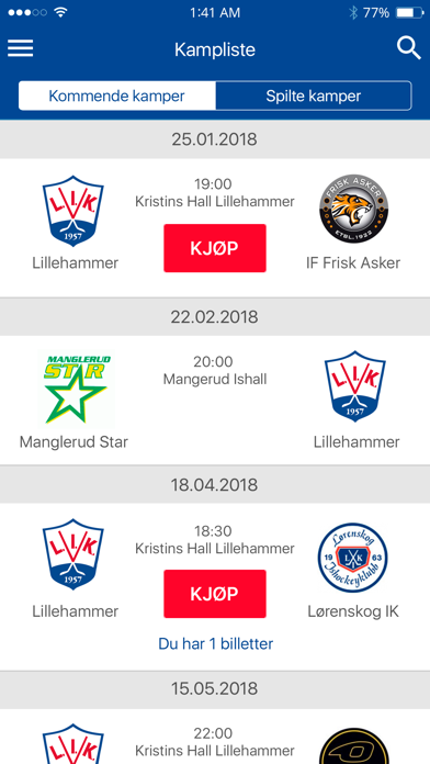 Lillehammer Ishockey Elite Screenshot