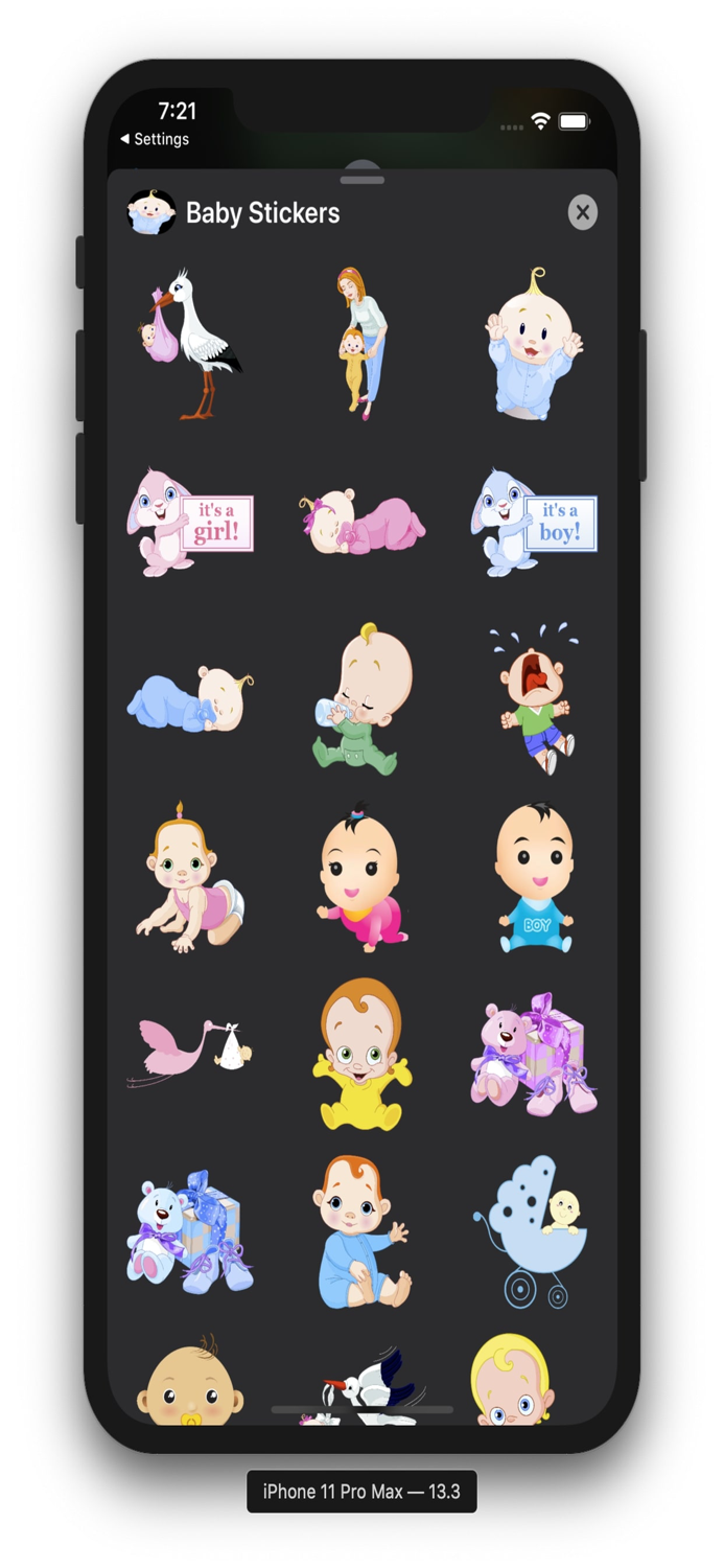 Baby Stickers and Emojis