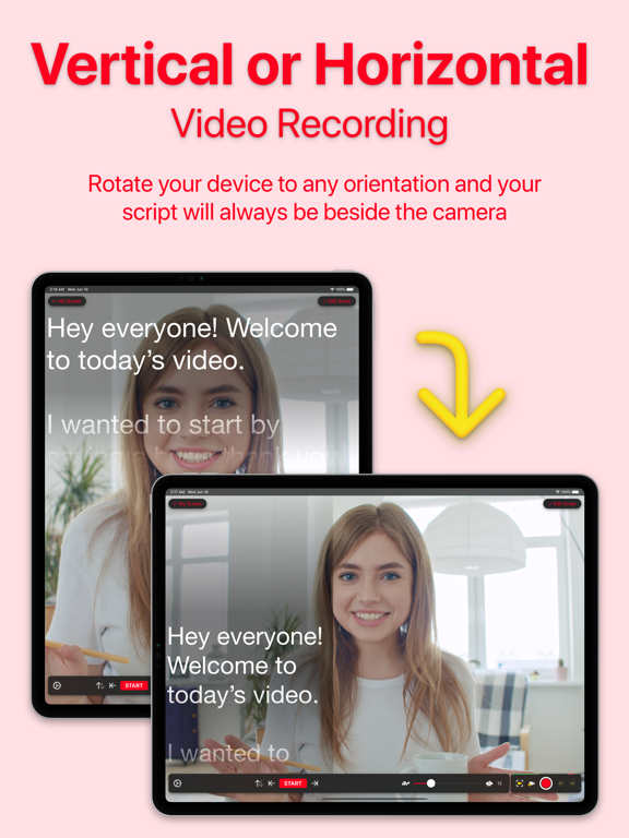 Video Teleprompter Lite iPad screenshot 6 - Photo & Video app