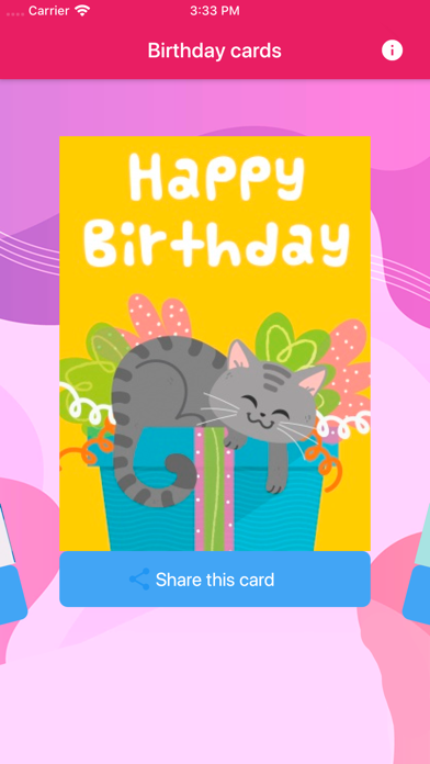 Screenshot #1 pour Birthday cards 2020