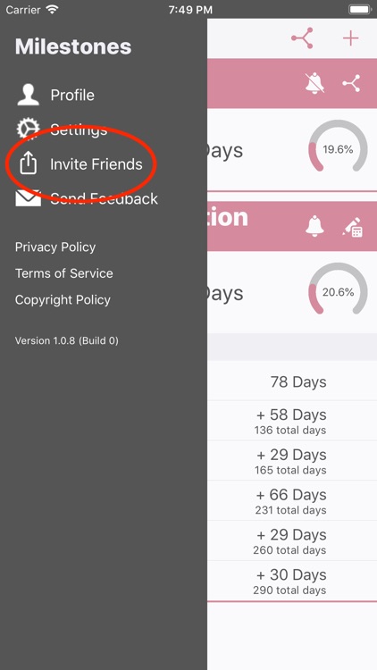 Milestones Countdown screenshot-3