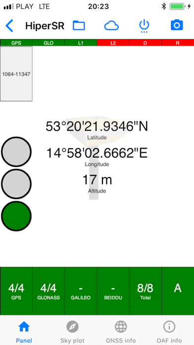 eGPS Screenshot