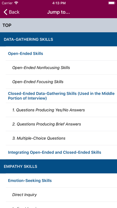 Smith's Patient Interview, 4/E Screenshot