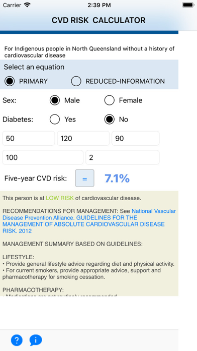 Screenshot #3 pour Indigenous CVD Risk Calculator
