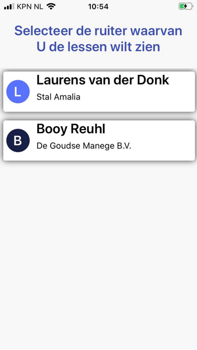 De Ruiter app Screenshot