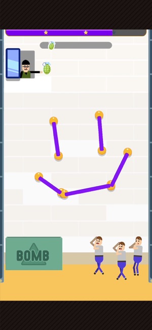 Bouncing Bombs  - Rope Puzzle