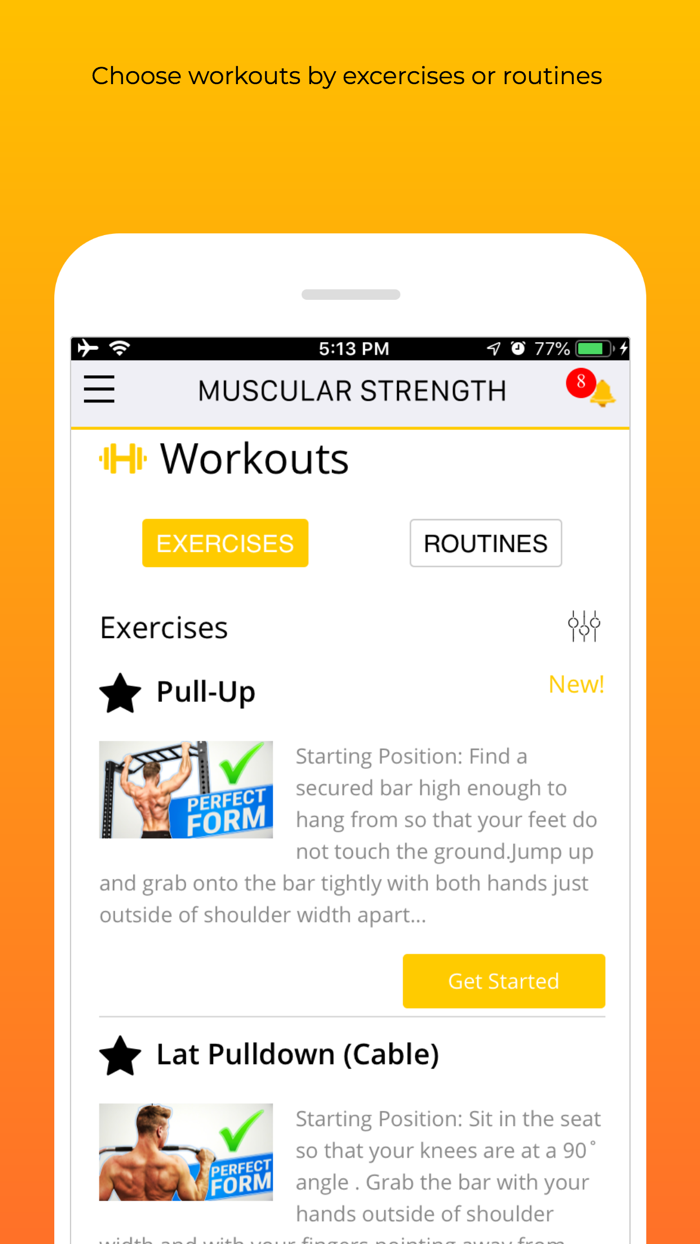 Muscular Strength App