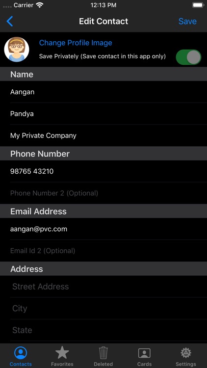 Private Contacts - Phonebook screenshot-6