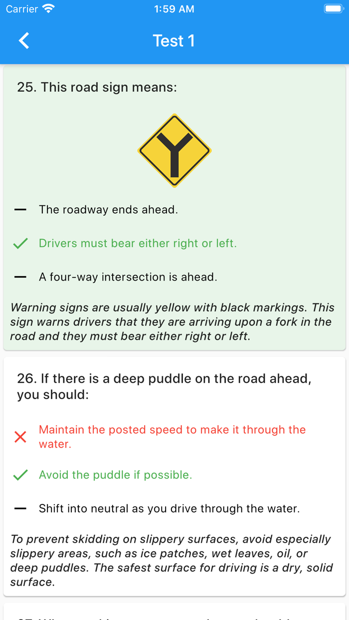 Us Car Theory Test