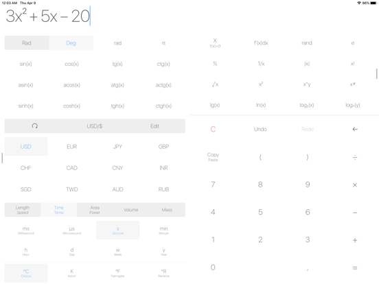 Expressions Calculator iPad screenshot 4 - Utilities app