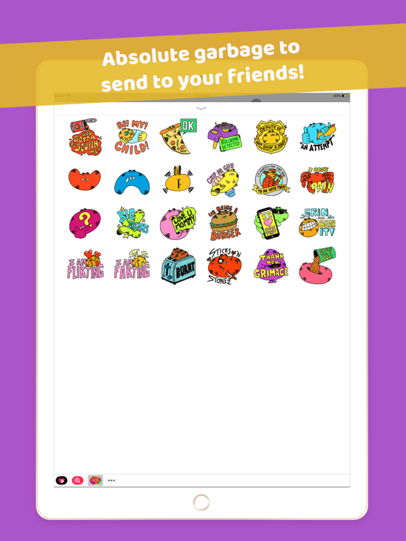 Fat Cats Sticker Pack iPad screenshot 1 - Stickers app