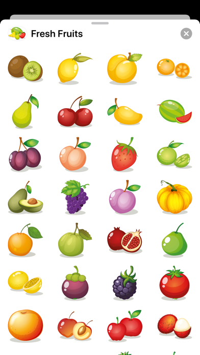 Healthy Fruit Berry Stickers Screenshot