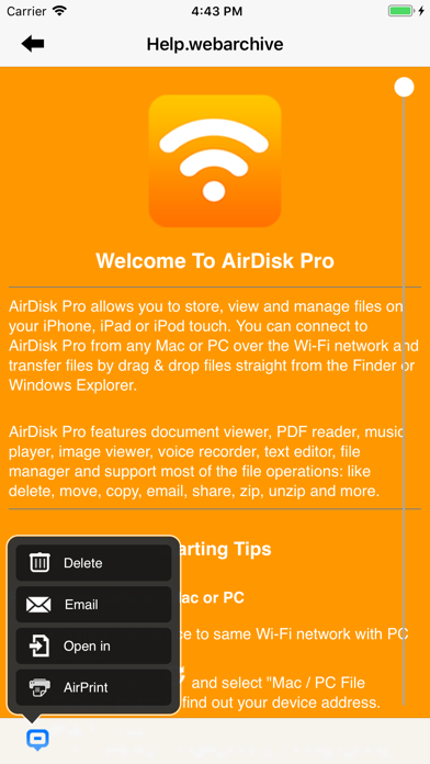 AirDisk Pro - Wireless Flash Drive Screenshot 5