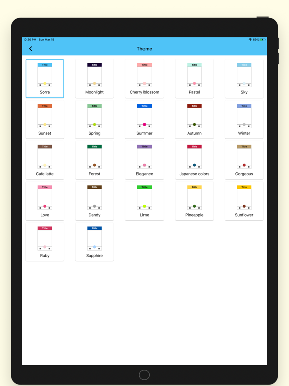 To-Do List - Sorra iPad screenshot 6 - Productivity app