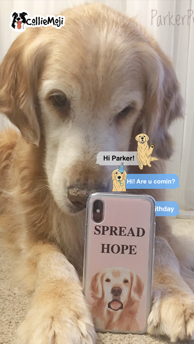 Screenshot #1 pour ParkerMoji - Golden Retriever