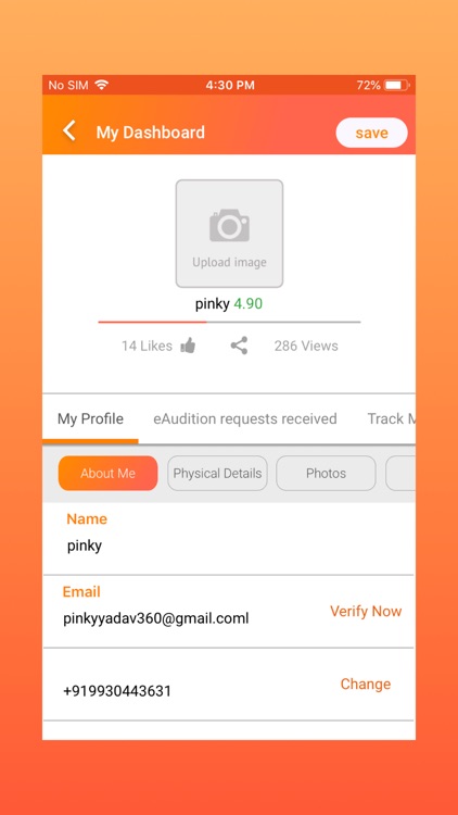 eAudition! Audition from home! screenshot-3