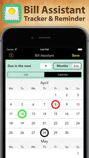 bill assistant iphone screenshot 1