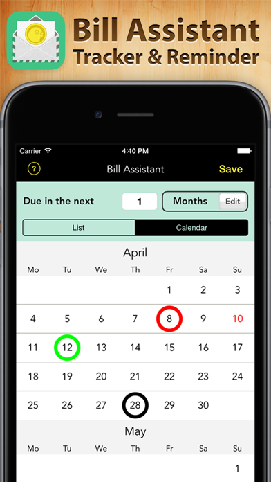 Screenshot #1 pour Bill Assistant