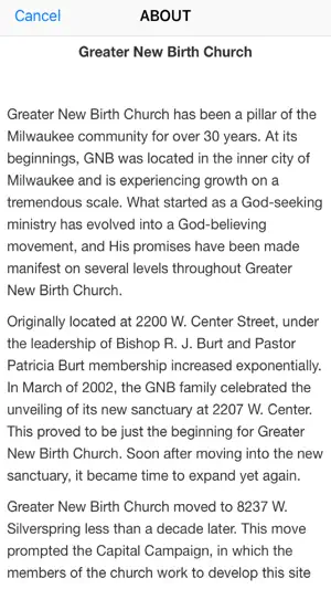 Greater New Birth screenshot 1