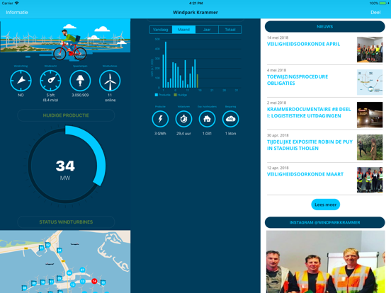 Windpark Krammer iPad screenshot