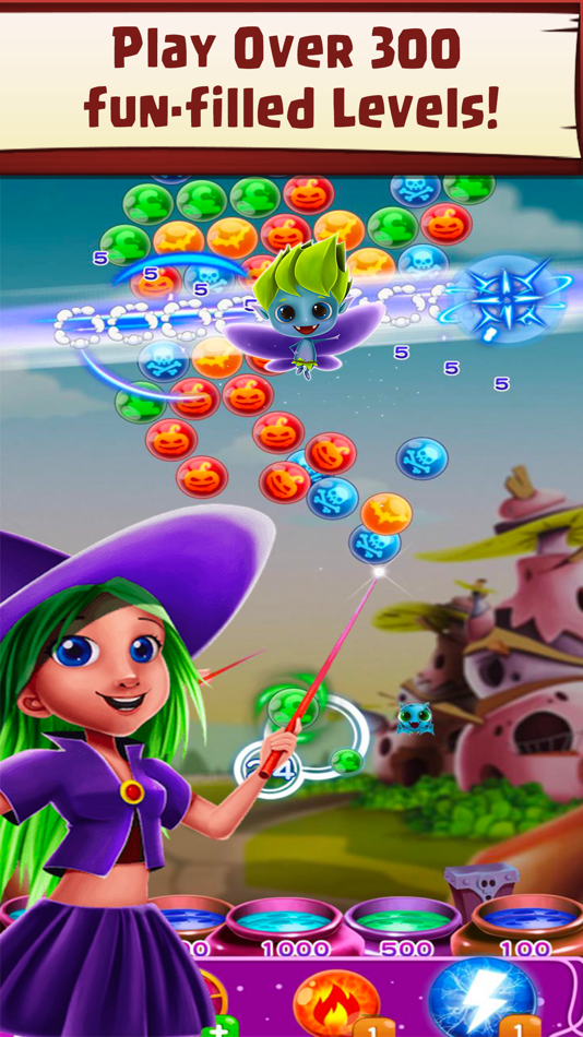 #2. WitchLand: Bubble Shooter (iOS) Ved: Qwerty Games