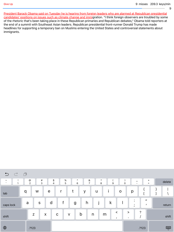 Screenshot #5 pour News Typing