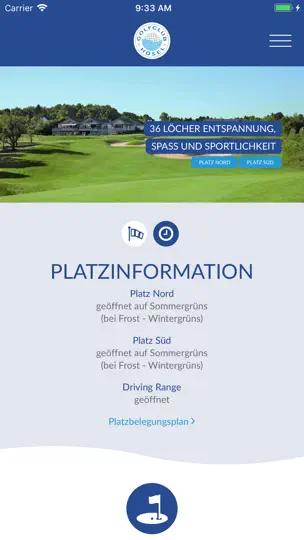 Screenshot von Golfclub Hösel auf dem iPhone 1