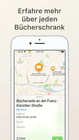 Screenshot von Öffentlicher Bücherschrank auf dem iPhone 2