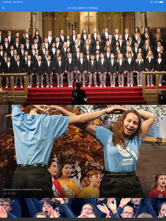 Colorado Children's Chorale iPad screenshot 3 - Education app