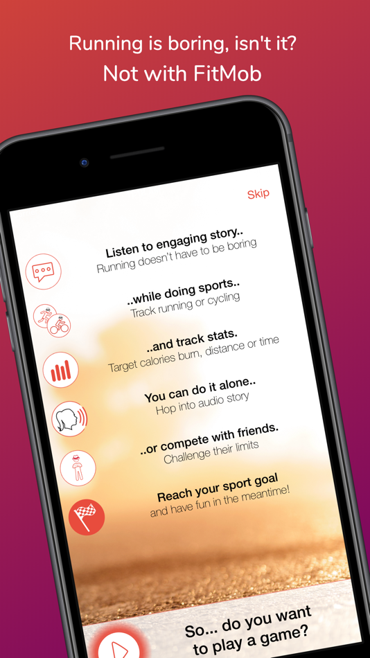 FitMob fitness audio mob game - 1.0.8 - (iOS)
