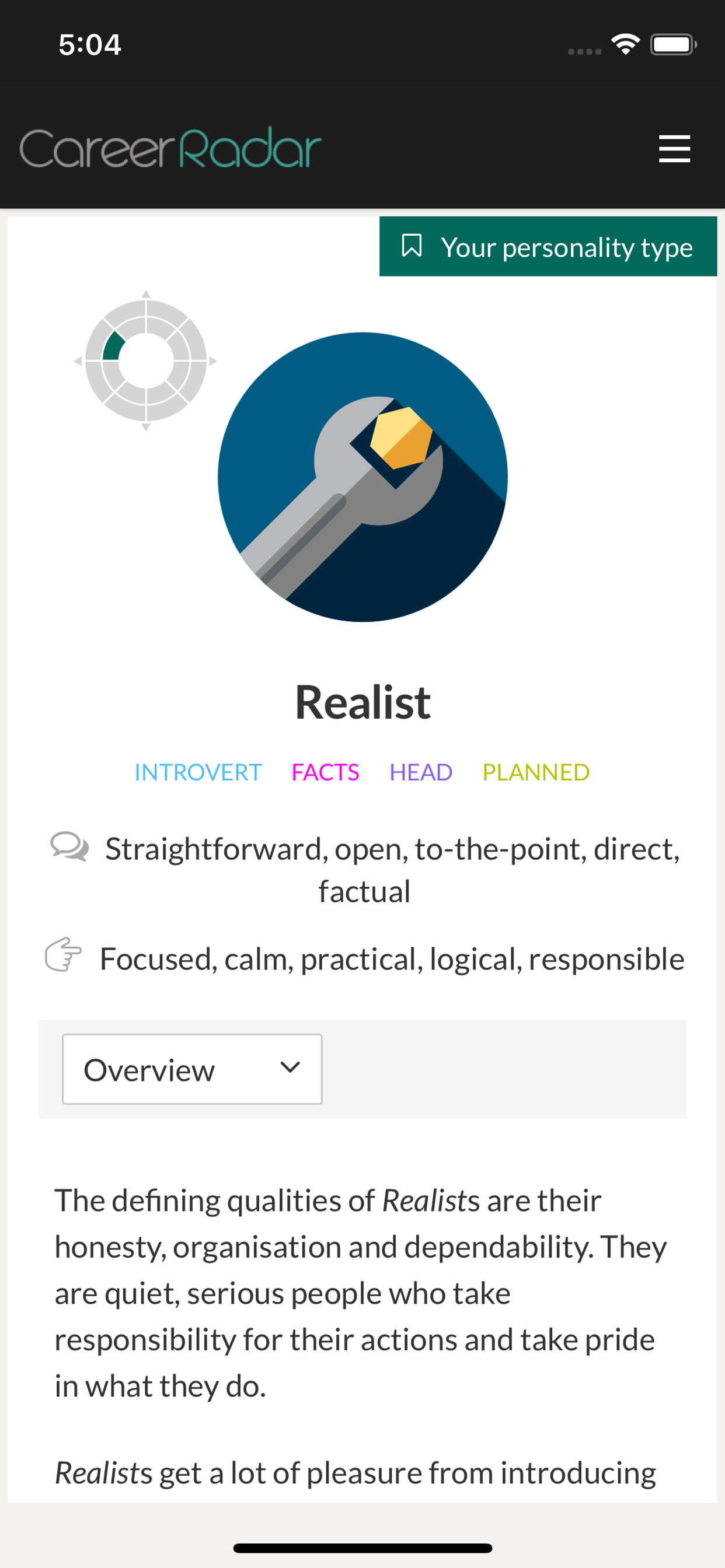 Career Radar screenshot 2