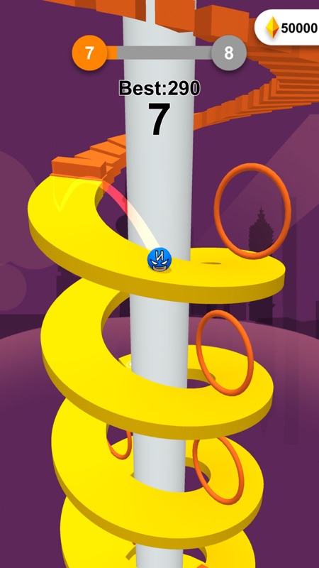 Jump Ball-Bounce On Tower Tile screenshot 6